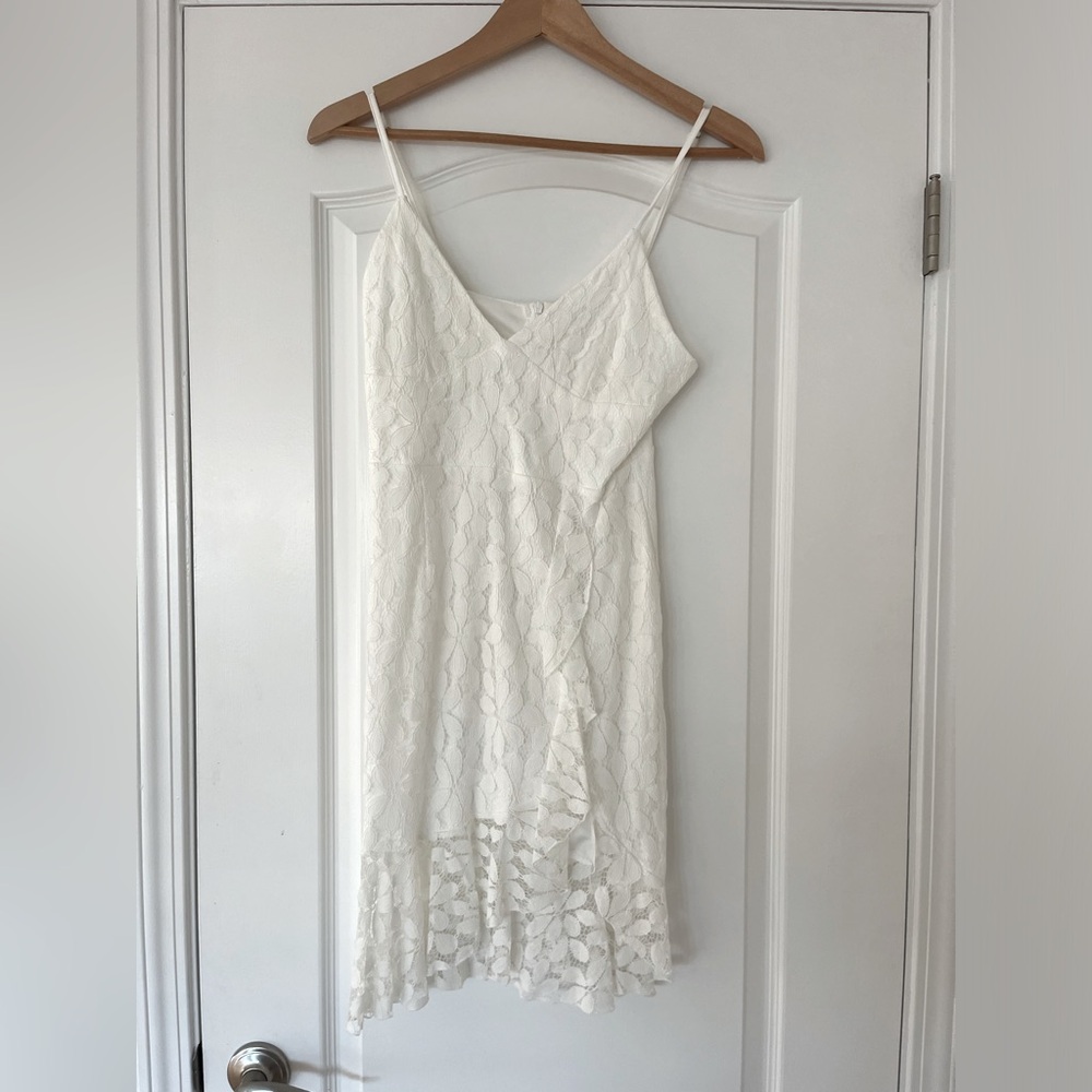White Lace Mini Dress